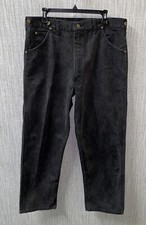 Vtg Key Mens Black USA Made Denim Jeans Size 38 X 30