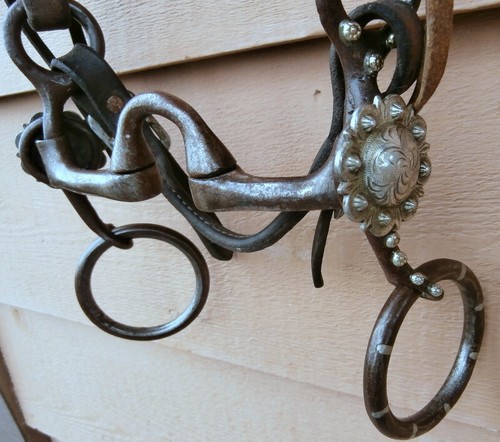 Custom made Dutton?Sweet Iron Correction Mouth Berry Edge Silver Cocho Horse Bit