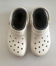 Crocs Classic Faux Fur Lined Dual Comfort Clog White Size W9 / M 7