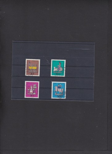 Berlin Mi Nr. 348 - 351 " Wohlfahrt - Zinnfiguren " Gestempelt XX3XX