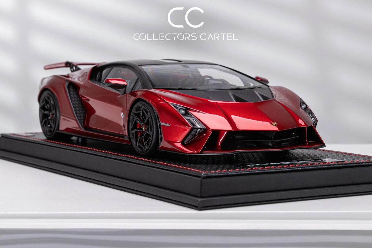 Miniature MR Collection 1/18 – Lamborghini Aventador J – Rouge Métallisé – Réf LAMBO08A