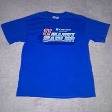 Rare Chase Authentics Elliott Sadler #11 One Main T Shirt Mens Large Blue Nascar
