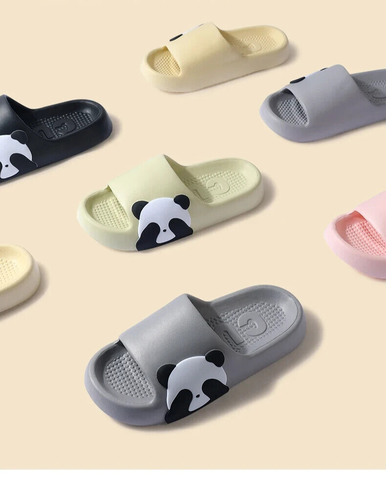 PANTOFOLA D’ORO Carine pantofole da donna stampa Panda pantofole da bagno antiscivolo leggere cuscino