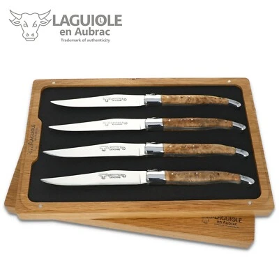 Laguiole en Aubrac - 4 Steakmesser Original Frankreich - Linde - Tafelmesser - Bild 1 von 4