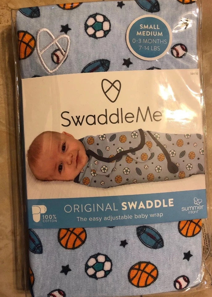 Pelotas deportivas envolventes infantiles Swaddle Me originales tamaño pequeño/mediano 7-14 lb. Foto 2 de 3