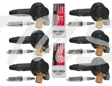 Set of 6 Ignition Coil and 6 Spark Plug fits Ford & Lincoln 3.5L V6 Turbocharged