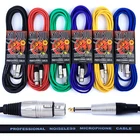 Female XLR to 1/4" Jack Mic Lead - 1m Black Microphone Cable No Bull Music Gear
