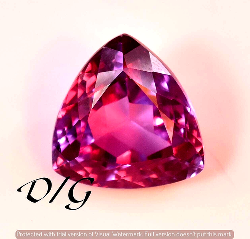 Tanzanite Violette Trillion Certifiée - Pierre Précieuse Loose 10x11 Mm - Qualité Excellente