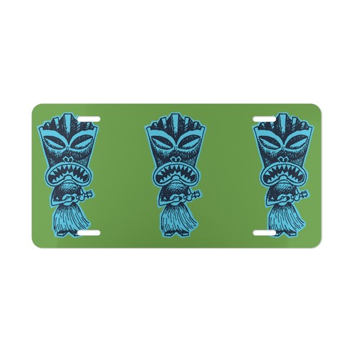 Uka Hula Tiki Piatto vanità blu e verde - Foto 2 di 5