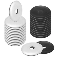 80-Pack EPDM Bonded Sealing Rubber Washers 304 Stainless Steel 1/4" x 1-3/16"...