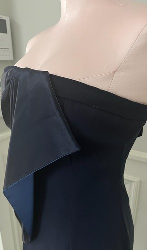 Alexis Mabille Asymmetric Bustier Dress Navy Size 36 (US Size XS) New with Tags - Picture 2 of 8
