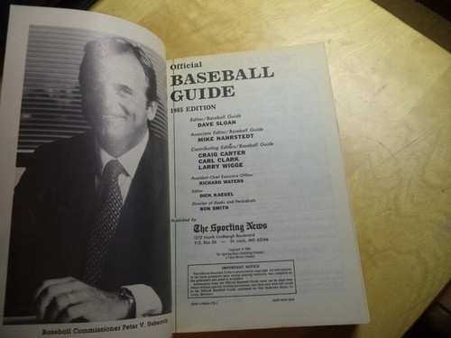 1985 SPORTING NEWS BASEBALL GUIDE RYNE SANDBERG CHICAGO CUBS - 第 9/12 張圖片