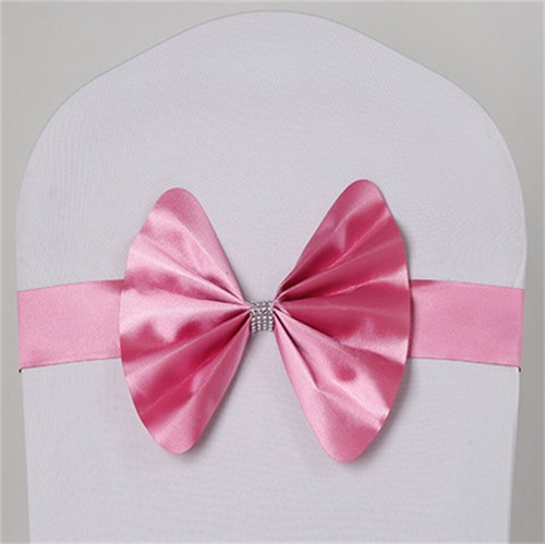 10 PCS Big Plastic Bow Sashes Chair Cover Stretchy Wedding Party Banquet Decor - Picture 2 of 11