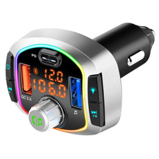 In-Car Wireless LED Bluetooth FM Transmitter MP3 TF/U Player Dual USB Fast Charg