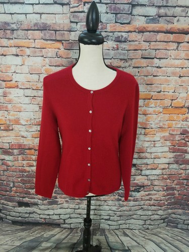 George Women Long Sleeve Red Crewneck 