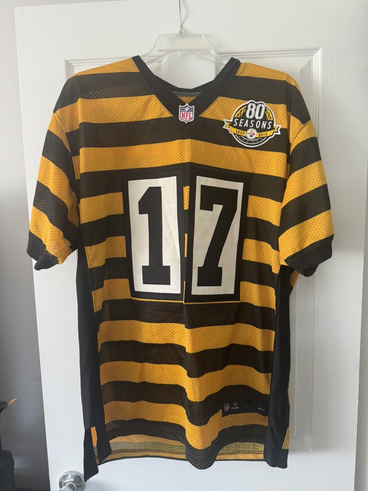 NFL NIKE PITTSBURGH STEELERS THROWBACK MIKE WALLACE Bumble Bee Jersey