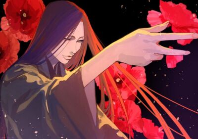 Anime sennen kessen hen unohana retsu jo jjo fanart Stitched Gaming Mat Desk