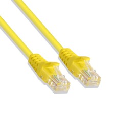Cat-5e UTP Ethernet Network Cable RJ45 Lan Wire Yellow 7FT
