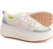 Nicole Miller Brita Multi Color Platform Sneakers Size 9.5 New Spring Color NEW