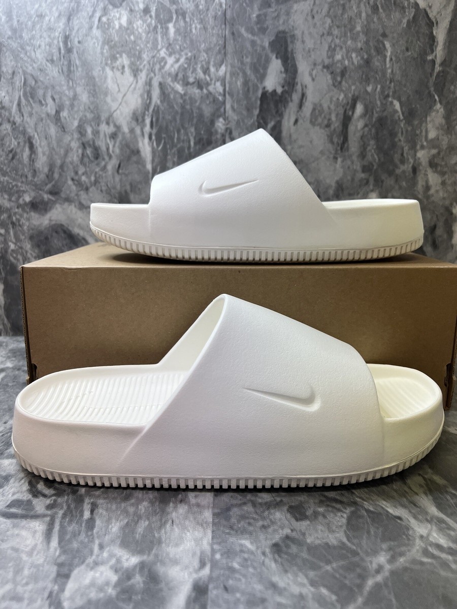 ★Nike★ kam mens slides FD4116-100 Nike Calm Slide Slides Sandals Slippers Sail FD4116-100