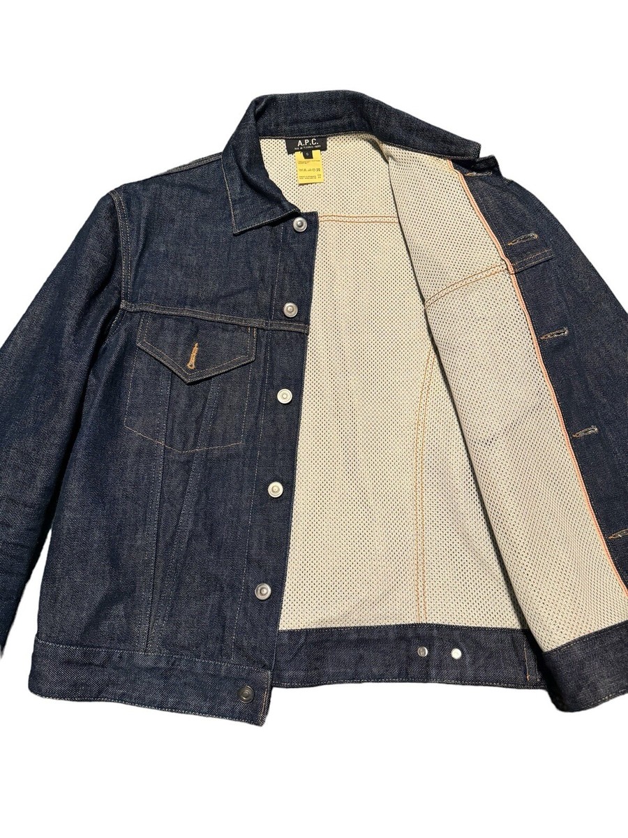 ジャケット・アウター Old A.P.C Denim Jacket Made in France A.P.C. Denim selvage jacket Size Small Made In France Rare!! | eBay