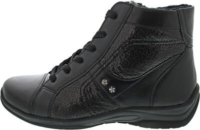 Waldläufer Hesna Damen Schnürstiefel schwarz