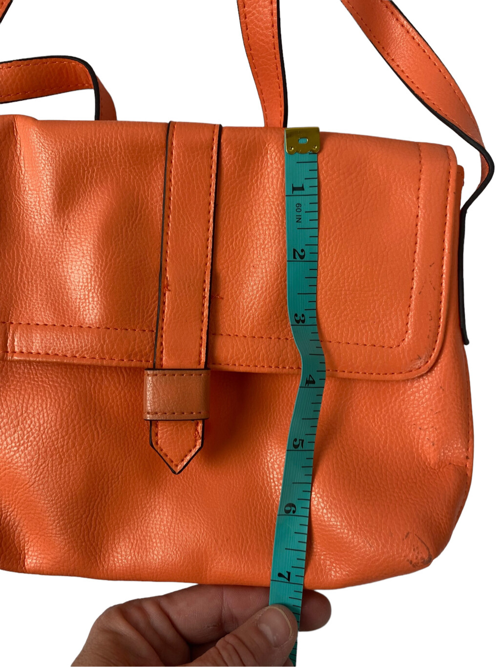 Basic Editions mandarin orange cross body handbag - image 4