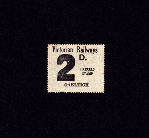 VICTORIA RAILWAYS 1958 PARCELS STAMP 2d. OAKLEIGH STATION - UNUSED
