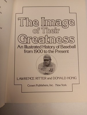 The Image of Their Greatness by Donald Honig, Lawrence S. Ritter and Random 1979
