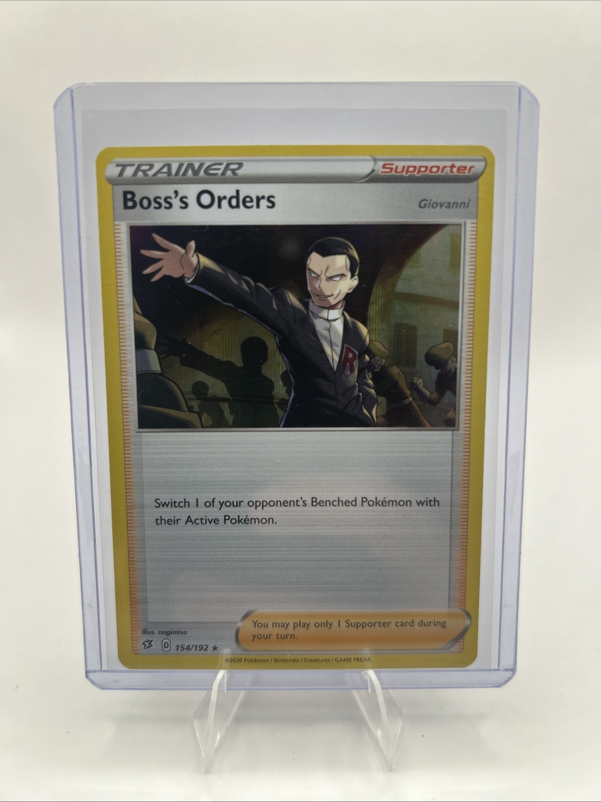 Boss's Orders 154/192 Swsh02: Rebel Clash Holo