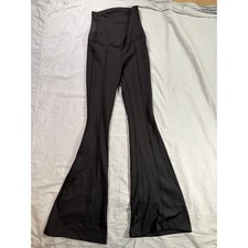 Tiger Friday CXL Hippie Bell Flare Black Leggings Pants Dance Athletic Gym