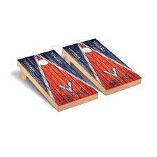 Cornhole Board Set Virginia UVA Cavaliers Wahoos Triangle Weathered Wood
