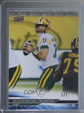 2025 Upper Deck CFL Black 1/1 Mcleod Bethel-Thompson #5 6kv
