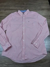 Crown &Ivy Classic Fit Men L Button down Collar Long Sleeve Southern shirting