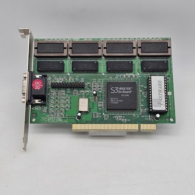 Fastware S3 Virge DX 4MB PCI Vintage Retro Graphics Card GPU 