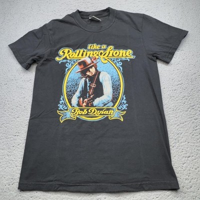Bob Dylan Shirt Mens Small Black Concert Rolling Stone Tour 2024 Comfort Colors
