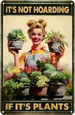 Garden Signs for Outside Funny Garden Metal Signs Outside Decor Women Plant Love