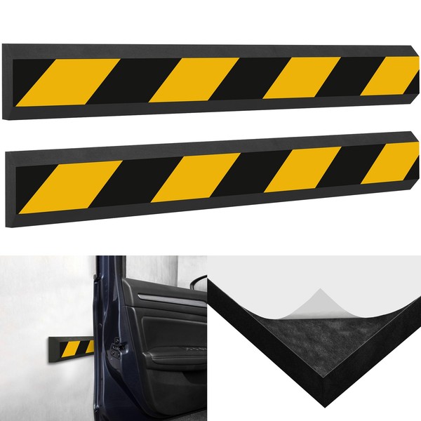 Garagen Wandschutz TüRkantenschutz Gerade Apa Selbstklebend Gelb/Schwarz-image