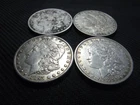 Morgan Silver Dollars 4 Nice 90% Circulated Junk Bullion Constitutional US Coins