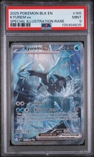 2025 POKEMON BLK EN-BLACK BOLT SPECIAL ILLUSTRATION RARE #165 KYUREM EX PSA 9