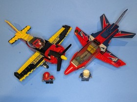 LEGO CITY: Air Show Jet 60177 & Race Plane 60144 Pair - No Box Or Manual