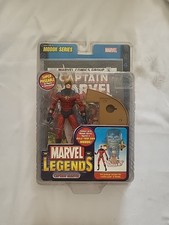 Marvel Legends Captain Marvel Figure W Comic. Modok Series BAF. Toy Biz 2006