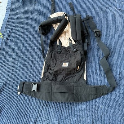ERGOBABY Ergo Baby Carrier Original Multiple Positions Black Camel Pocket Hood