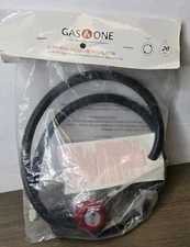 Gas 0-20 PSI High Pressure Regulator with Hose & Adjustable Dial