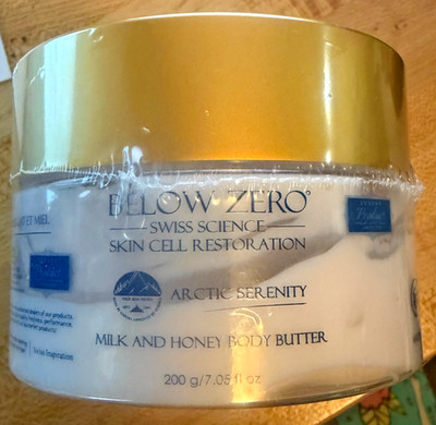 Below Zero Arctic Serenity Milk & Honey Body Butter 7.06 fl oz SEALED
