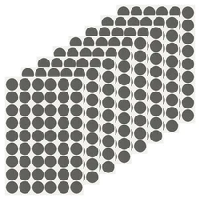 432 Pcs Dia. 21mm/0.8" Hole Cover Stickers, Black Walnut