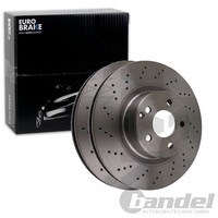 2X Eurobrake Bremsscheiben 330Mm BelÜFtet Vorne Passend FÜR MERCEDES-BENZ