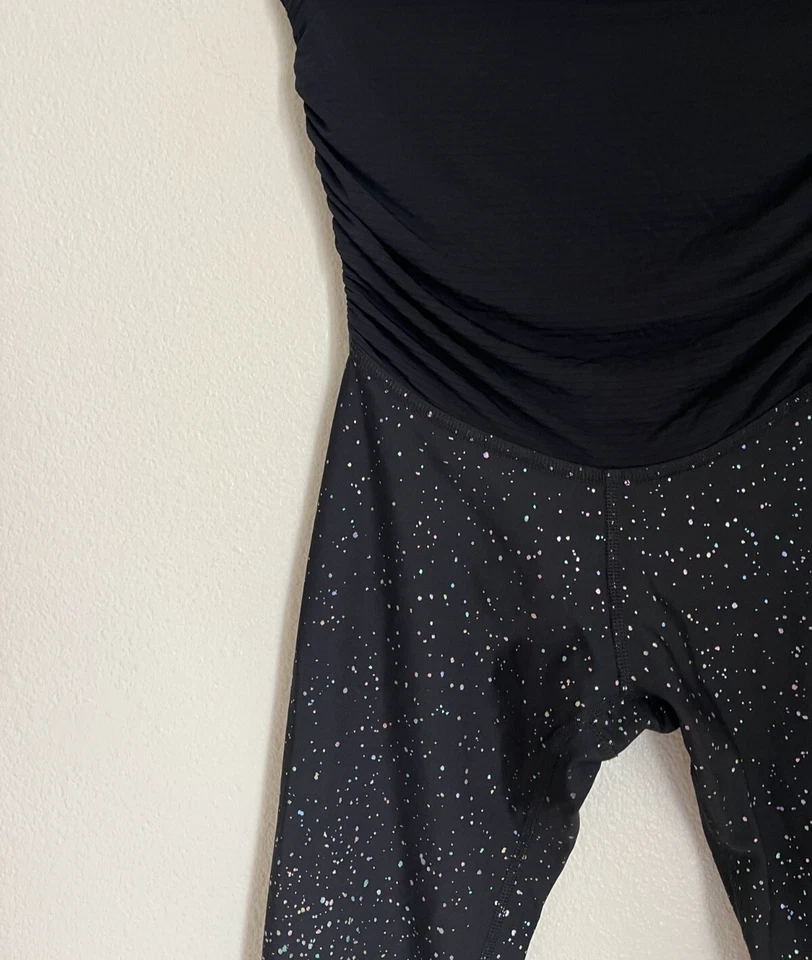 Legging Beyond Yoga Beyond The Bump Maternidad Aleación Ombre en Negro Talla PEQUEÑA Foto 3 de 4