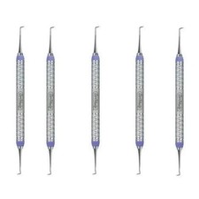 5X Hu-Friedy SJ34/359E2 #34/35 EverEdge 2.0 Double End Jacquette Scale #9 Handle