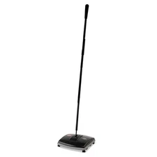 Rubbermaid Commercial Floor and Carpet Sweeper, 44" Handle, Black/Gray